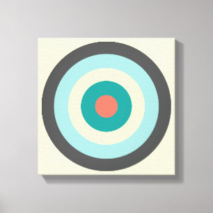 Graues Kombinationsbullseye von Shirley Taylor Leinwanddruck