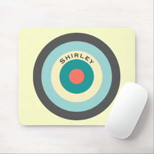 Graues Kombinationsbullseye von Shirley Taylor Mousepad
