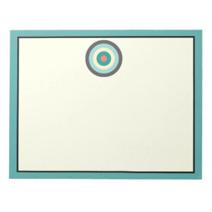 Graues Kombinationsbullseye von Shirley Taylor Notizblock