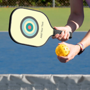 Graues Kombinationsbullseye von Shirley Taylor Pickleball Schläger