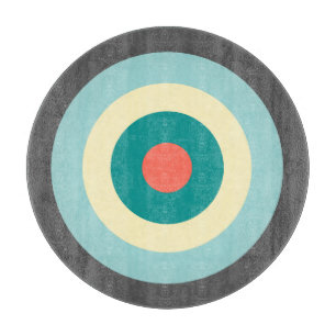 Graues Kombinationsbullseye von Shirley Taylor Schneidebrett