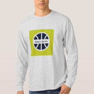 Graues Langarm-T-Shirt mit Sportdesign   T-Shirt