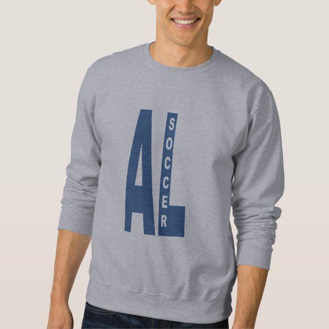 Graues Mannsshirt ALABAMA SOCCER Sweatshirt (Vorderseite)