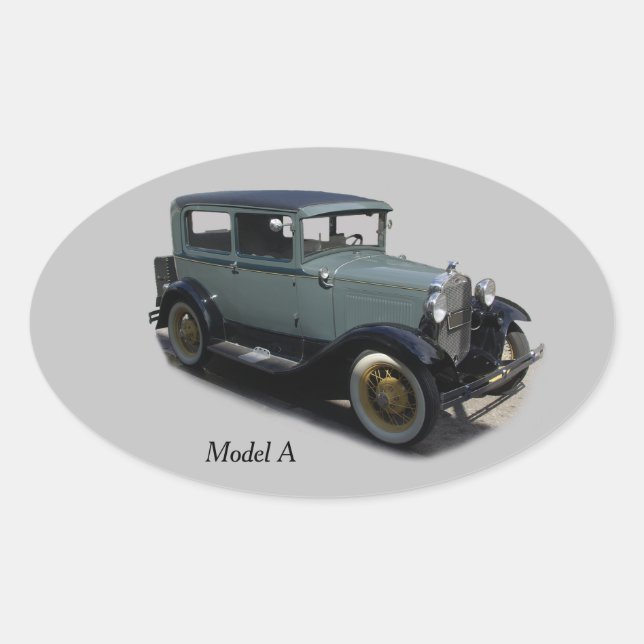 Graues Modell A Aufkleber (Vorderseite)