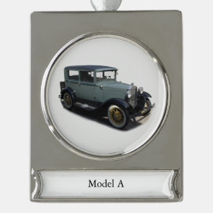 Graues Modell Ein Bannerdekor Banner-Ornament Silber