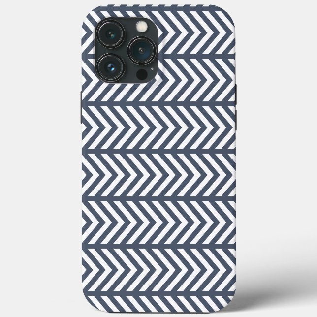 Graues Muster Case-Mate iPhone Hülle (Rückseite)