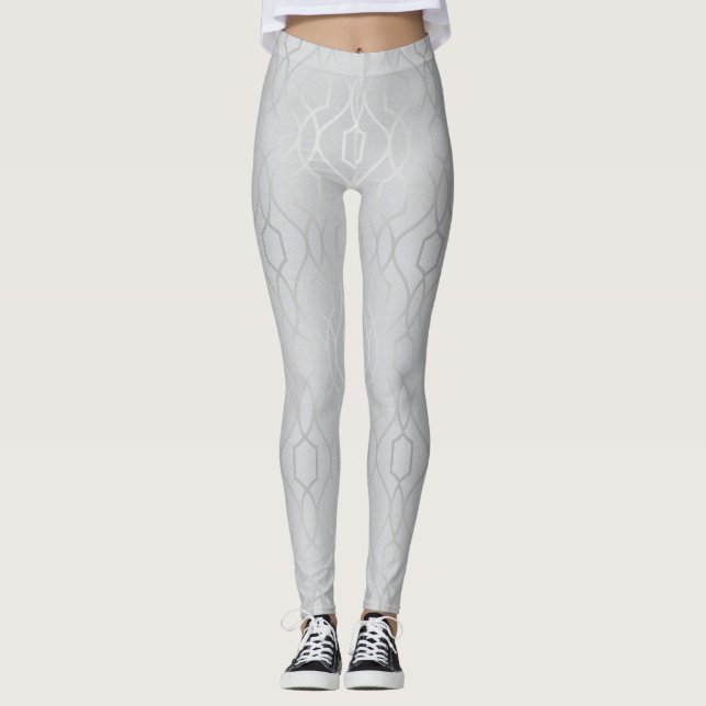 Graues Muster Leggings (Vorderseite)