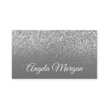 Graues Ombre Silver Glitzer Foto