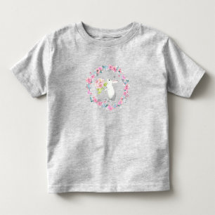 Graues Osterhasen-T-Shirt für Kinder Kleinkind T-shirt