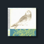 Graues Owl im Muster-Hintergrund Leinwanddruck<br><div class="desc">Gefühl künstlerisch? Holen Sie sich dieses zeitgenössische zeichn einer grauen Eule auf einem Collage-inspiriert Hintergrund. Der farbenfrohe Hintergrund ist in Blau-,  Grau- und Grüntönen gehalten. Dieser Kunstdruck wird jedes Wohnzimmer,  Bad oder Schlafzimmer aufhellen.</div>
