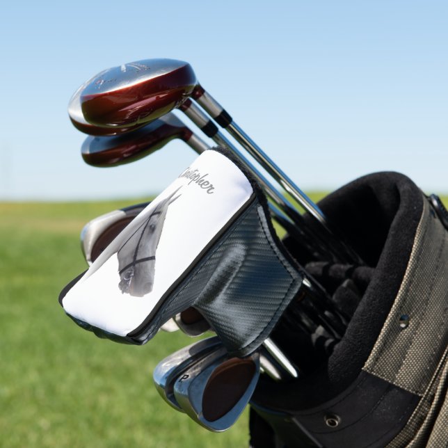 Graues Pferd Design Golf Headcover (In Situ)
