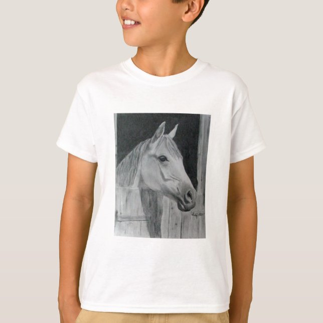 Graues Pferd T-Shirt (Vorderseite)