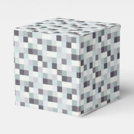 Graues Pixel-Muster Geschenkschachtel