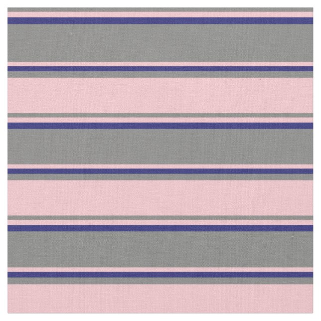 Graues, rosa und dunkelblaues Muster Stoff (Nahaufnahme)