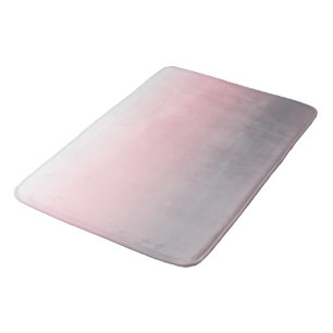 Graues rosa weißes Ombre Badematte