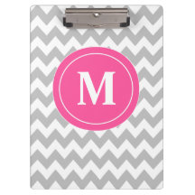 Graues rosa Zickzack personalisiertes