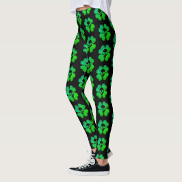 Graues Schädelmuster Leggings