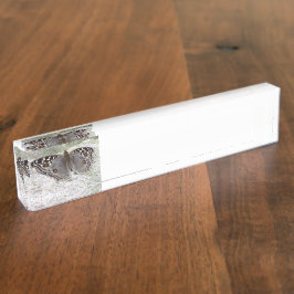 Graues Schmetterling Clour Bild - Namensplakette