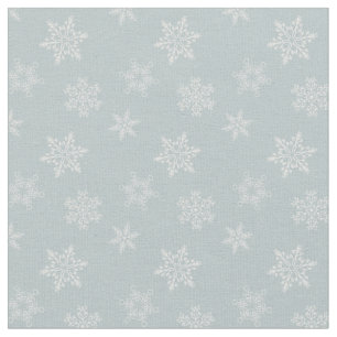 Graues Schneeflockenmuster Stoff