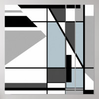 Graues, Schwarz-weißes Abstraktes Mosaikdesign