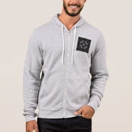 Graues schwarzes Bleistiftmuster Hoodie