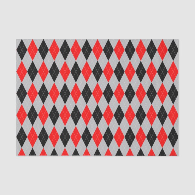 Graues, schwarzes und rotes seidenpapier (Vorderseite)