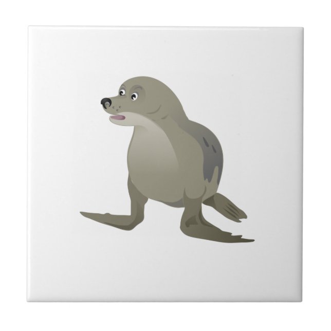 Graues Siegel Fliese (Vorderseite)