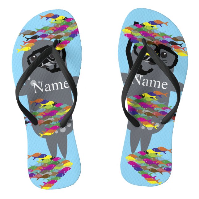 Graues Siegel Thunder_Cove Flip Flops (Fußbett)