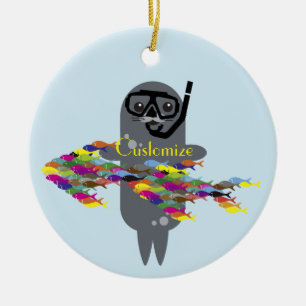Graues Siegel Thunder_Cove Keramik Ornament