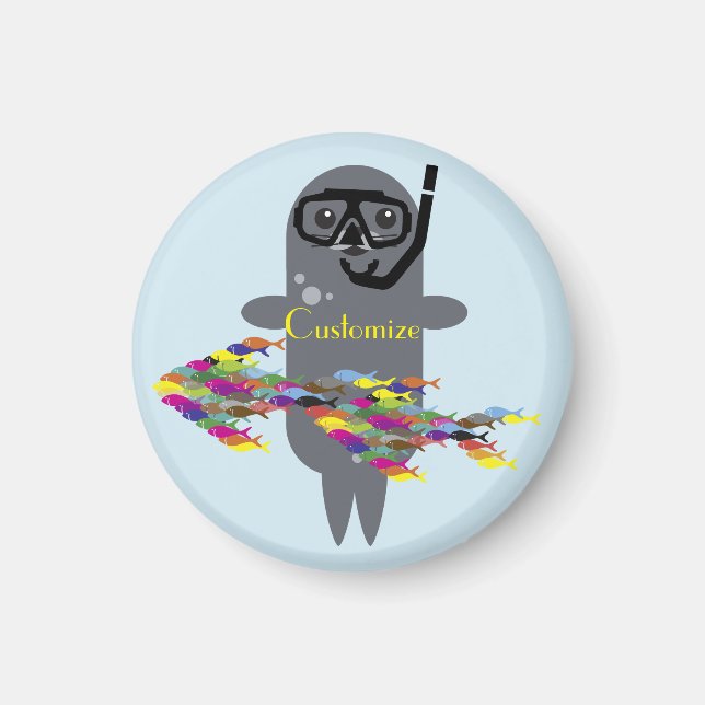 Graues Siegel Thunder_Cove Magnet (Vorne)