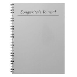Graues Songwriter-Journal Notizblock