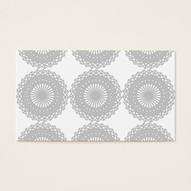 Graues Spitzen-Design-Muster. (Vorderseite)