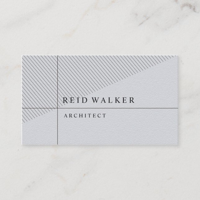Graues stilvolles visitenkarte (Vorderseite)