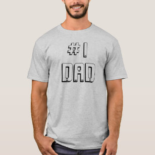 Graues T-Shirt des Vaters #1 für den Vatertag