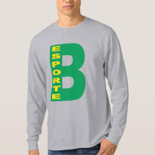 Graues T-Shirt für Mann BRAZIL ESPORTE