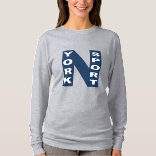 Graues T-Shirt NEW YORK SPORT