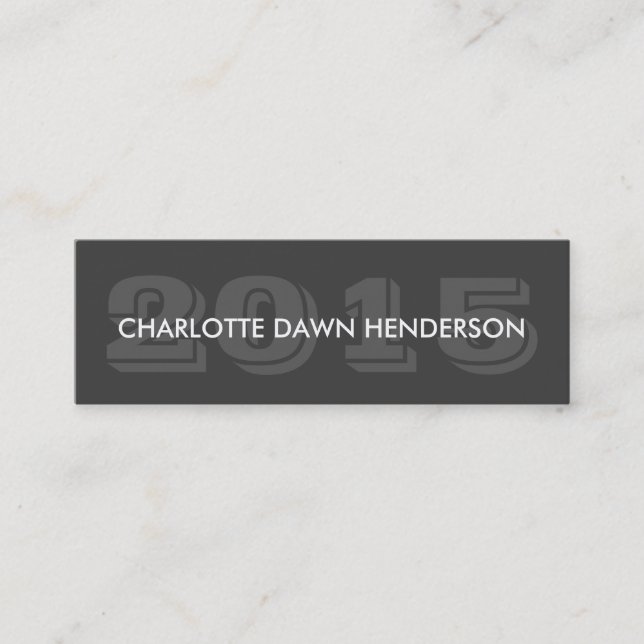 Graues Telefonnummerkarte (Vorderseite)