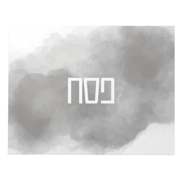 Graues Tischset Notizblock (Vorderseite)