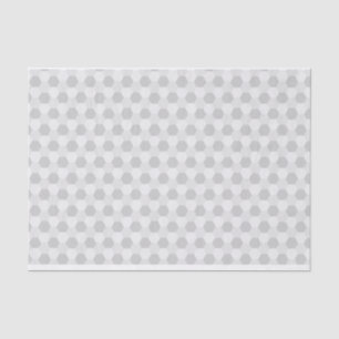 Graues u. weißes Hexagon-Muster Seidenpapier