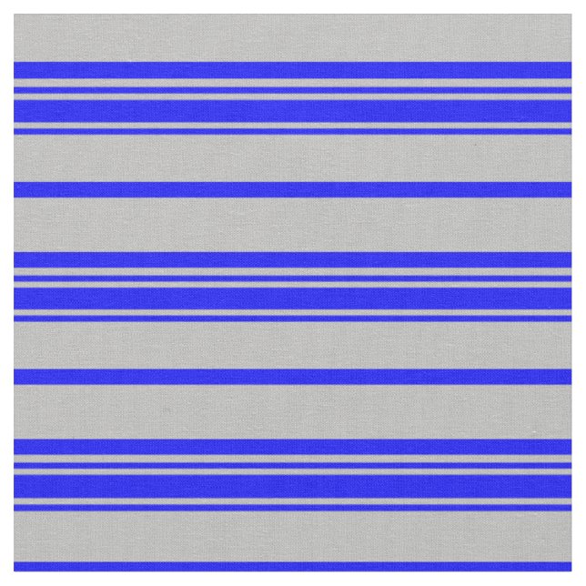 Graues und blaues Muster der Streifen Stoff (Nahaufnahme)