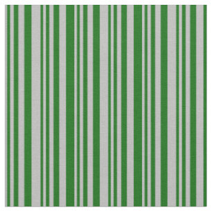 Graues und dunkelgrünes, farbiges Streifen-/Linien Stoff