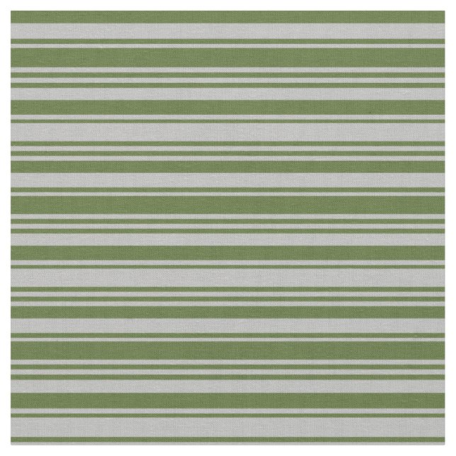 Graues und dunkles Olive-Grün-Muster Stoff (Nahaufnahme)