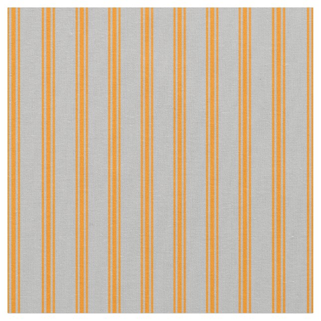 Graues und dunkles Orangenmuster/Linienmuster Stoff (Nahaufnahme)