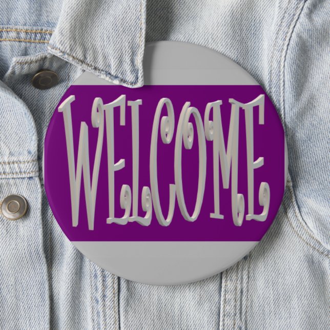 Graues und lila Design mit Text Button (Beispiel)