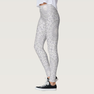 Graues und lila Mandala-Muster Leggings