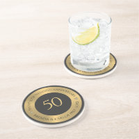 Graues und metallisches Gold 50. Hochzeit Jubiläum