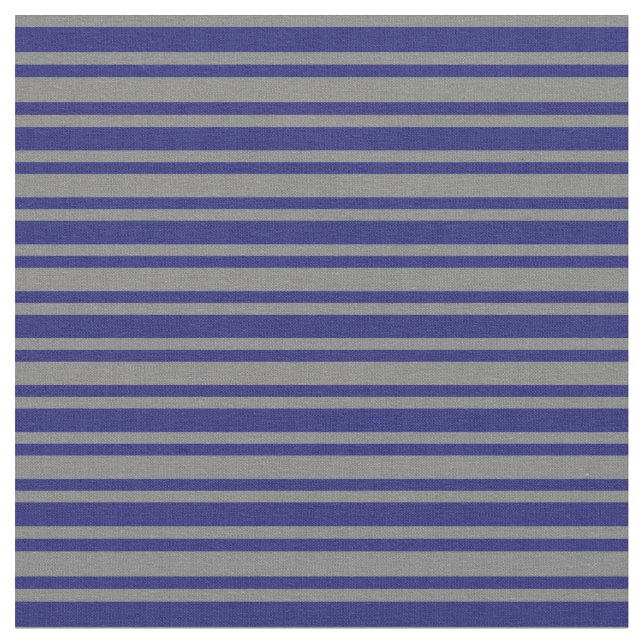 Graues und Mitternachtsblau gestreiftes Muster Stoff (Nahaufnahme)