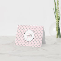 Graues und rosa Tupfen-Muster-Monogramm