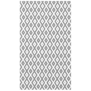 Graues und weißes Diamantmuster Tischdecke