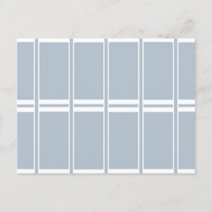 Graues und weißes Muster Postkarte